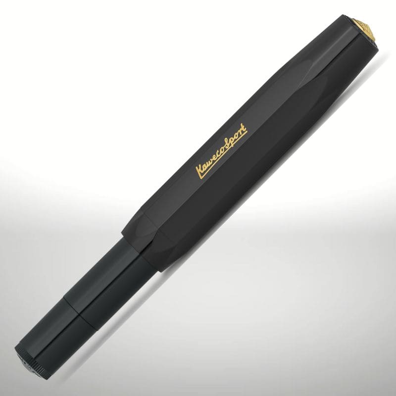 Kaweco CLASSIC SPORT Füllhalter schwarz vergoldete Feder B