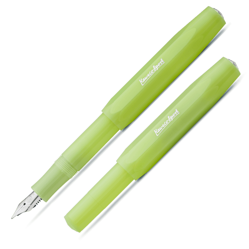Kaweco FROSTED SPORT Füllhalter Fine Lime Feder M