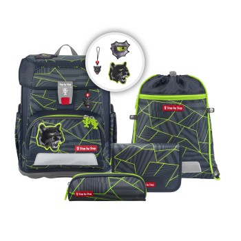 Step by Step CLOUD Schulranzen-Set "Dark Cat Chiko"