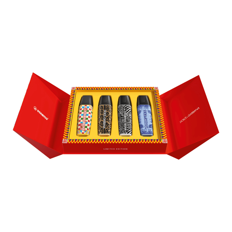 STABILO BOSS ORIGINAL x DOLCE&GABBANA Textmarker 4er PremiumBox