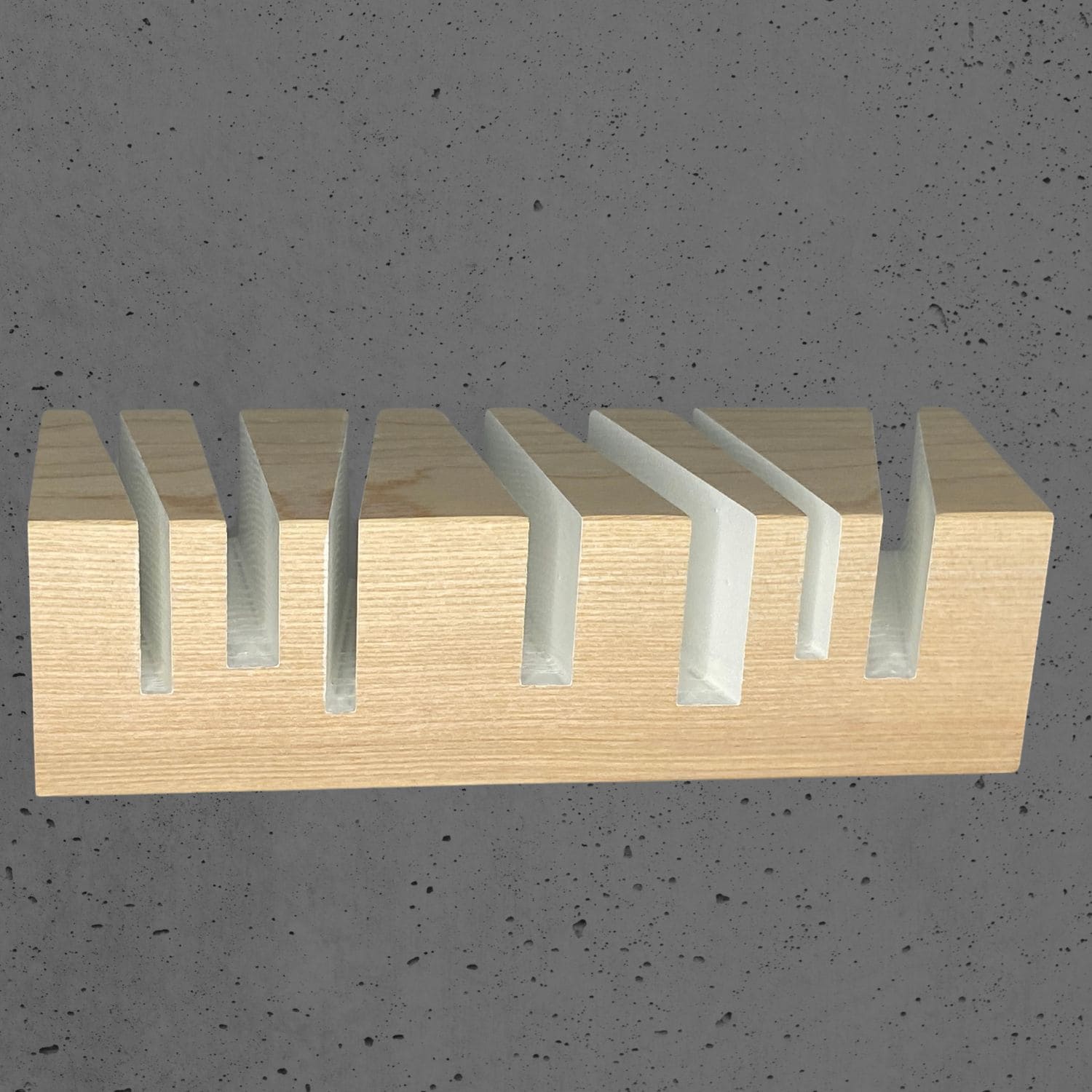 Holzorganizer BRiXX cuts Braunesche weiss | e+m Holzprodukte