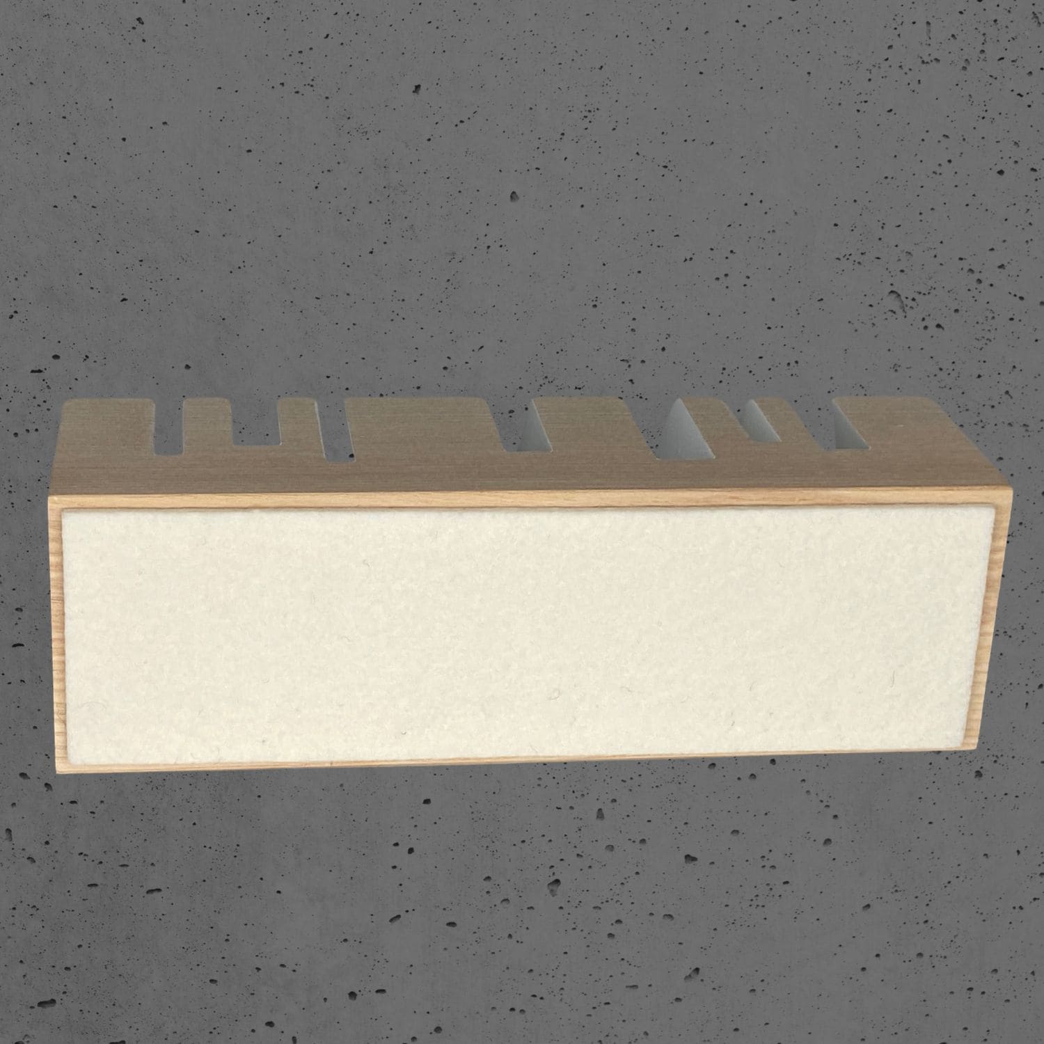 Holzorganizer BRiXX cuts Braunesche weiss | e+m Holzprodukte