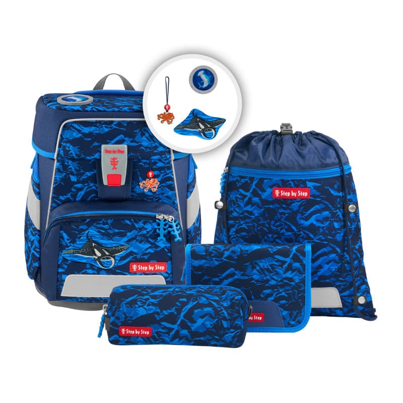 FIT Schulranzen-Set 5-tlg. Manta Rio | Step by Step