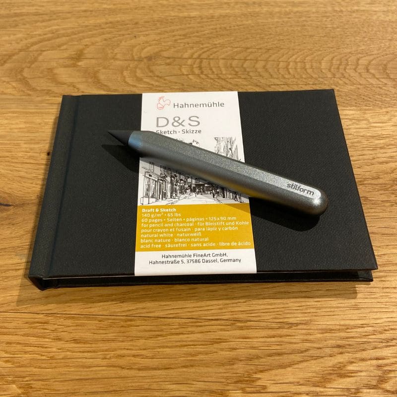 Sketching to go - stilform Nano AEON Pencil Comet & Sketchbook D&S