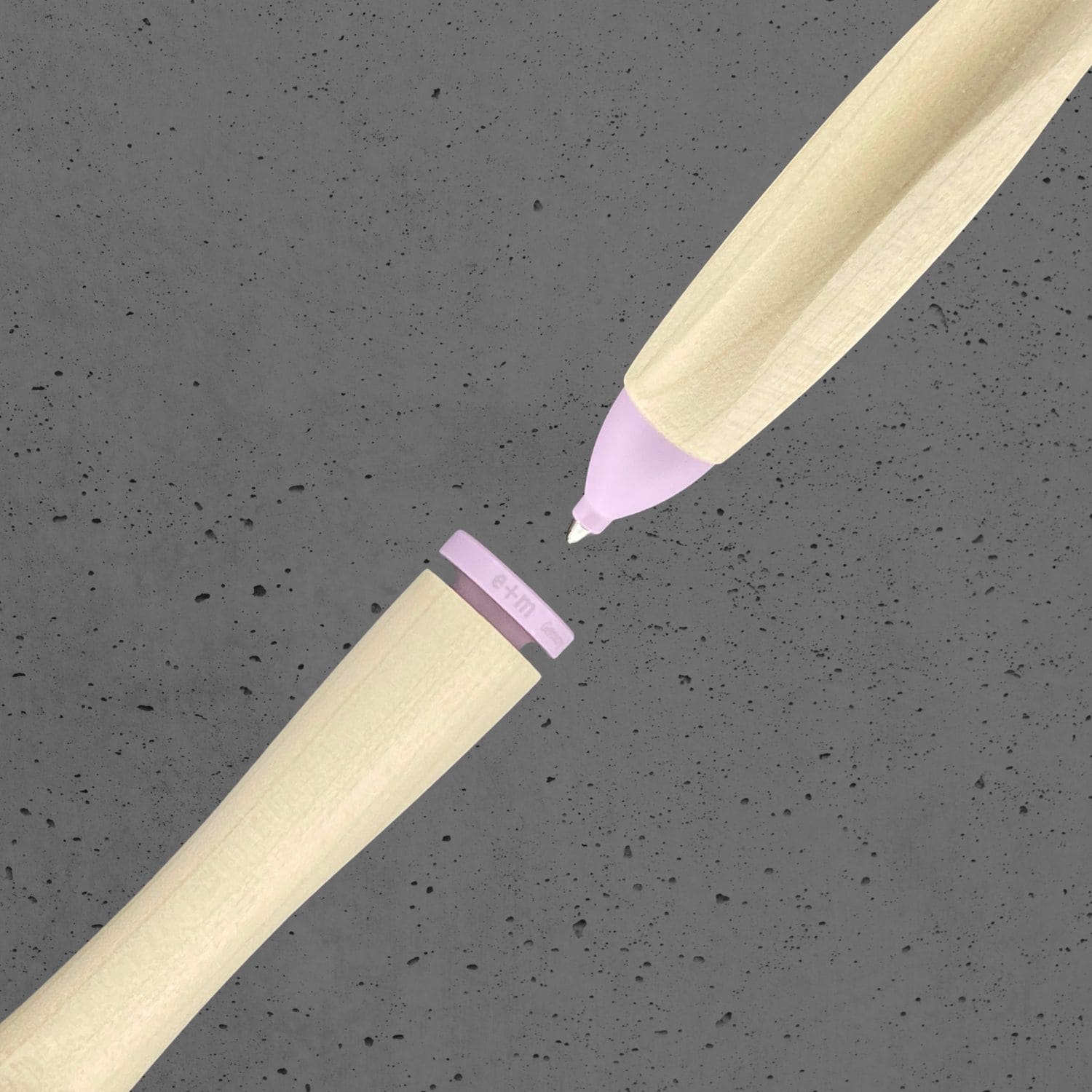 Swing Kugelschreiber Ahorn Violetta  | e+m Holzprodukte