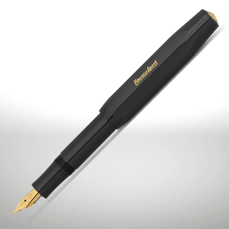 Kaweco CLASSIC SPORT Füllhalter schwarz vergoldete Feder B