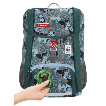 Step by Step KID WWF Kinderrucksack Rucksack-Set "Monkeys", 3-teilig