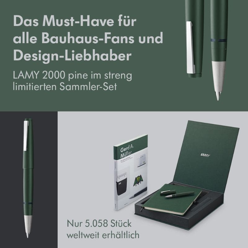 Lamy 2000 Pine Sonderedition Füllhalter Feder F