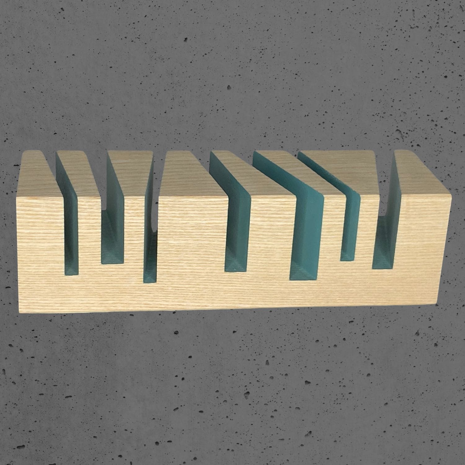 Holzorganizer BRiXX cuts Braunesche eisblau | e+m Holzprodukte