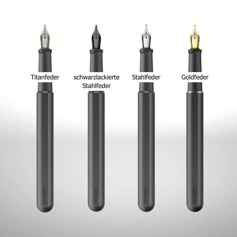 INK stilform Tintenfüller Aluminium Black Warp