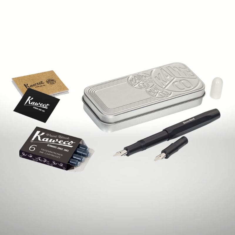 Kaweco Kalligraphie-Sport Set "S" schwarz in der Dose