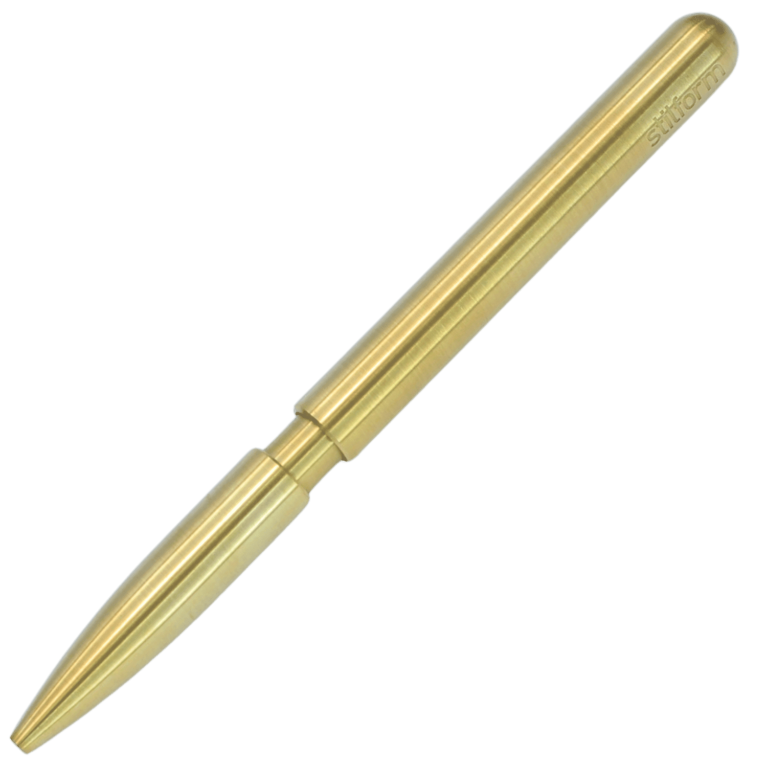 PEN stilform Kugelschreiber Messing radial gebürstet