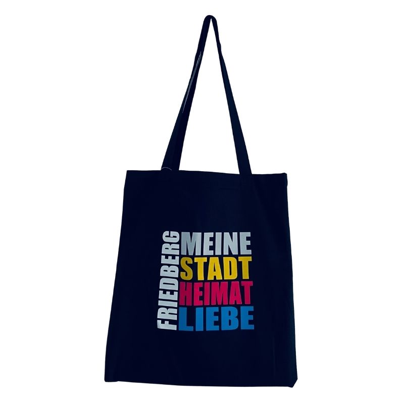 Friedberg Baumwollbeutel lang&schwarz  Friedberg. Meine Stadt. Heimat. Liebe