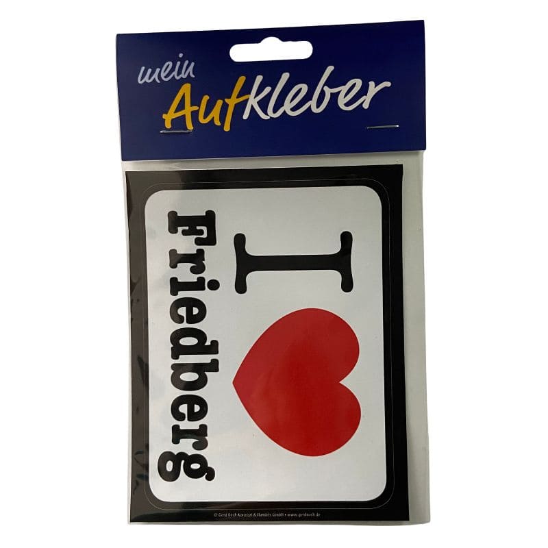Friedberg Aufkleber I ♥ Friedberg