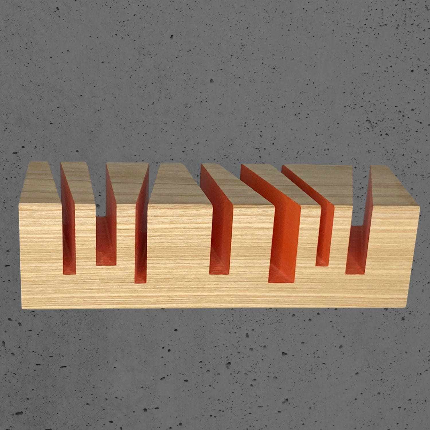 Holzorganizer BRiXX cuts Esche orange | e+m Holzprodukte