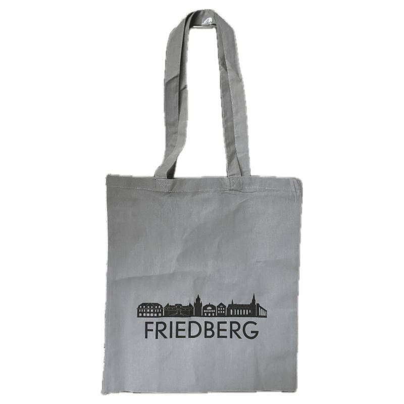 Friedberg Baumwolltasche grau Skyline