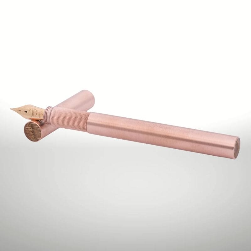 Longcap gebürstetes Kupfer & Eiche | ELBWOOD Füllhalter