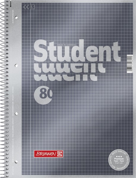 Brunnen Collegeblock A4 kariert Premium