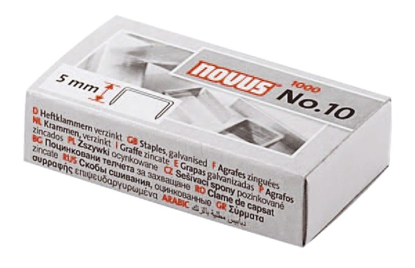 Novus® Heftklammern No. 10 - 1000 Stück