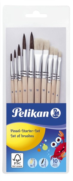 Pelikan® Pinsel Starter-Set Pi10/SB, sortiert