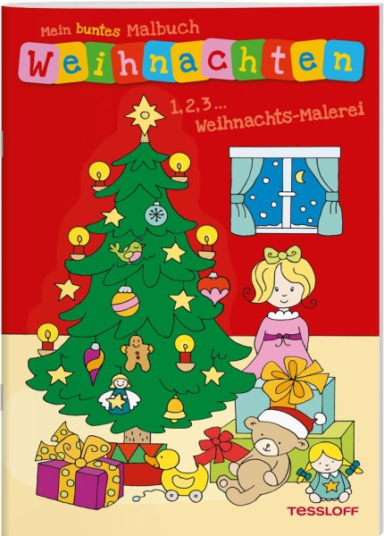Tessloff Mein buntes Malbuch. 1, 2, 3 - Weihnachts-Malerei