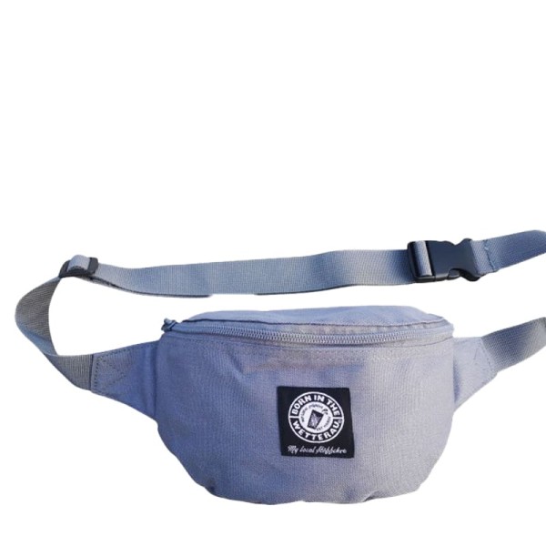 grauer Hipbag mit BITW Patch