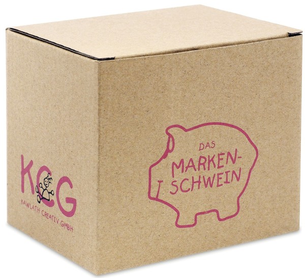 KCG Geschenkverpackung Karton braun für Kleinschweine