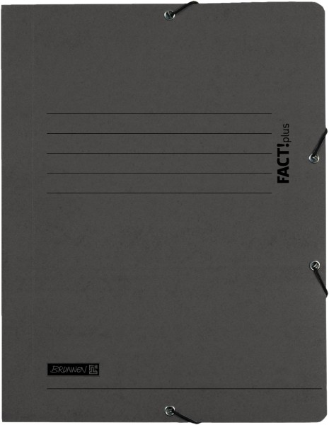 Brunnen Sammelmappe A4 schwarz Fact! Gummiz