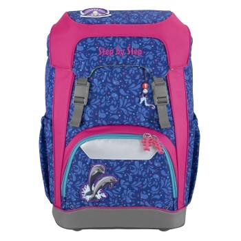 Step by Step GIANT Schulrucksack-Set &quot;Happy Dolphin&quot;, 5-teilig