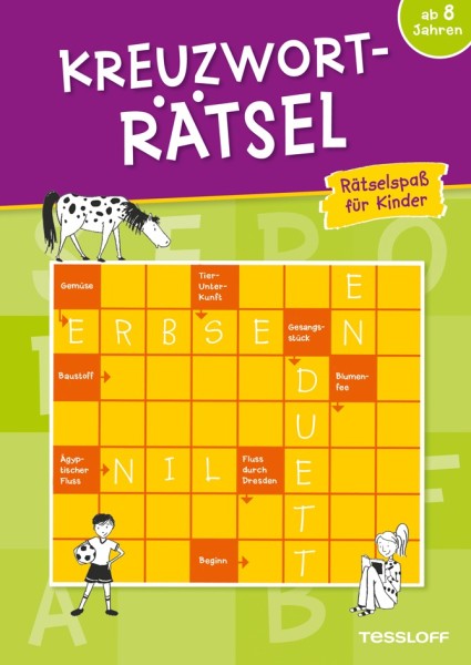 Tessloff Kreuzworträtsel- Rätselspaß für Kinder - grün