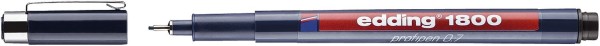 Edding 1800 Faserzeichner profipen - 0,7 schwarz