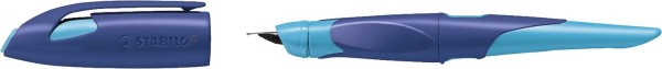 Stabilo® Schulfüller EASYbird R - Feder M, mitternachtblau/azur