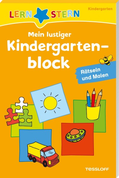 Tessloff LERNSTERN.Mein lustiger Kindergartenblock.Rätseln und Malen