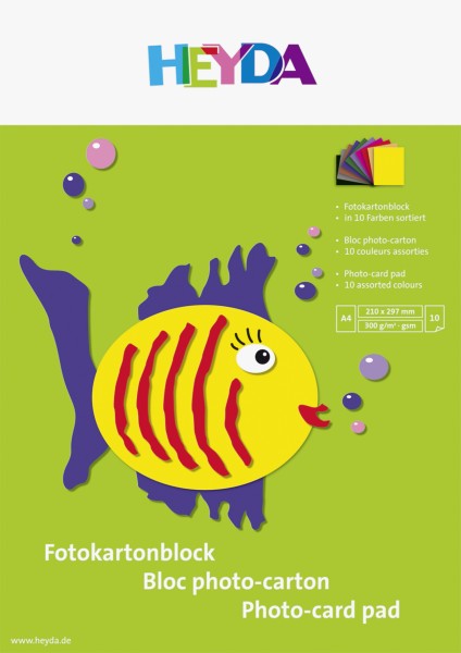 Heyda Fotokartonblock A4 300g 10Bl