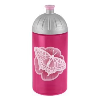 Step by Step Trinkflasche &quot;Natural Butterfly&quot;, pink.