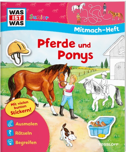 Tessloff WIW Junior Mitmach-Heft Pferde und Ponys