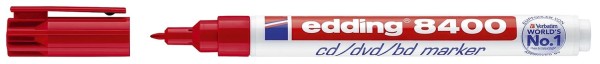 Edding 8400 CD-Marker - permanent, ca. 0,5 - 1 mm, rot