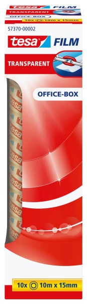 tesa® Klebefilm Office Box - transparent 10 St., Bandgröße (L x B): 10 m x 15 mm