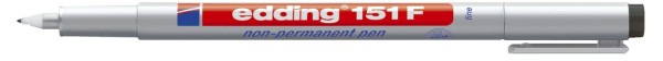 Edding 151 F - OHP-Marker, non-permanent, 0,6 mm, schwarz