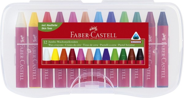 Faber-Castell Wachsmalkreiden Jumbo 12er Box