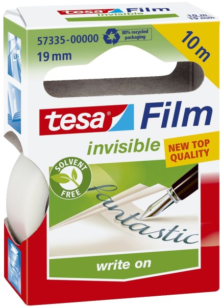 tesa® Klebefilm matt-unsichtbar - beschriftbar, Bandgröße (L x B): 10 m x 19 mm